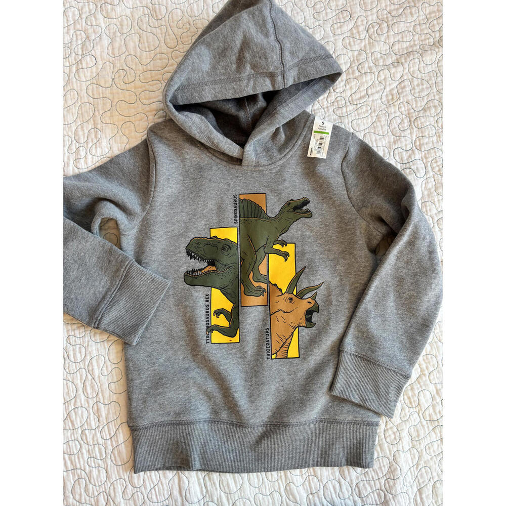 Jumping Beans Boy's Dinosaur Hoodie Sweatshirt Size 5 [COPY]